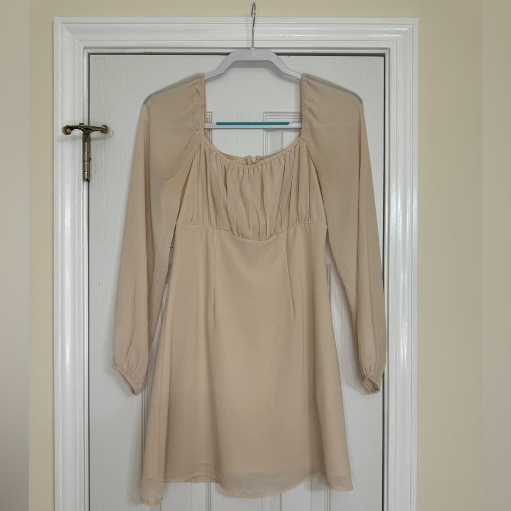 Altar’d State Blush Pink Long Sleeve Dress